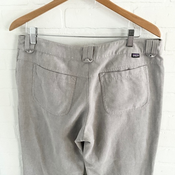 NWOT Patagonia Women Trouser Pants Hemp Straight/Wide leg Light Gray Eco Sz 12 - Picture 7 of 11